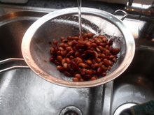 Rinse the beans